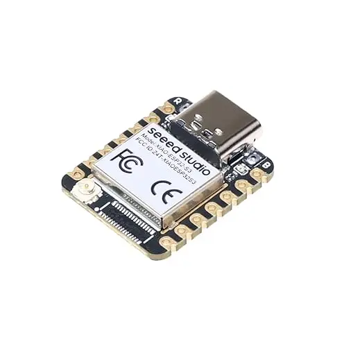 XIAO ESP32S3 – 2.4GHz WiFi, BLE 5.0 ESP32-S3R8 Chip Xtensa LX7 Dual-Core 32-Bit Processor Running Up to 240 MHz High-Performance Board