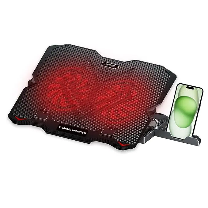 Ant Esports NC150 Laptop Cooling Pad (For Laptops upto 15.6", Red, Black)