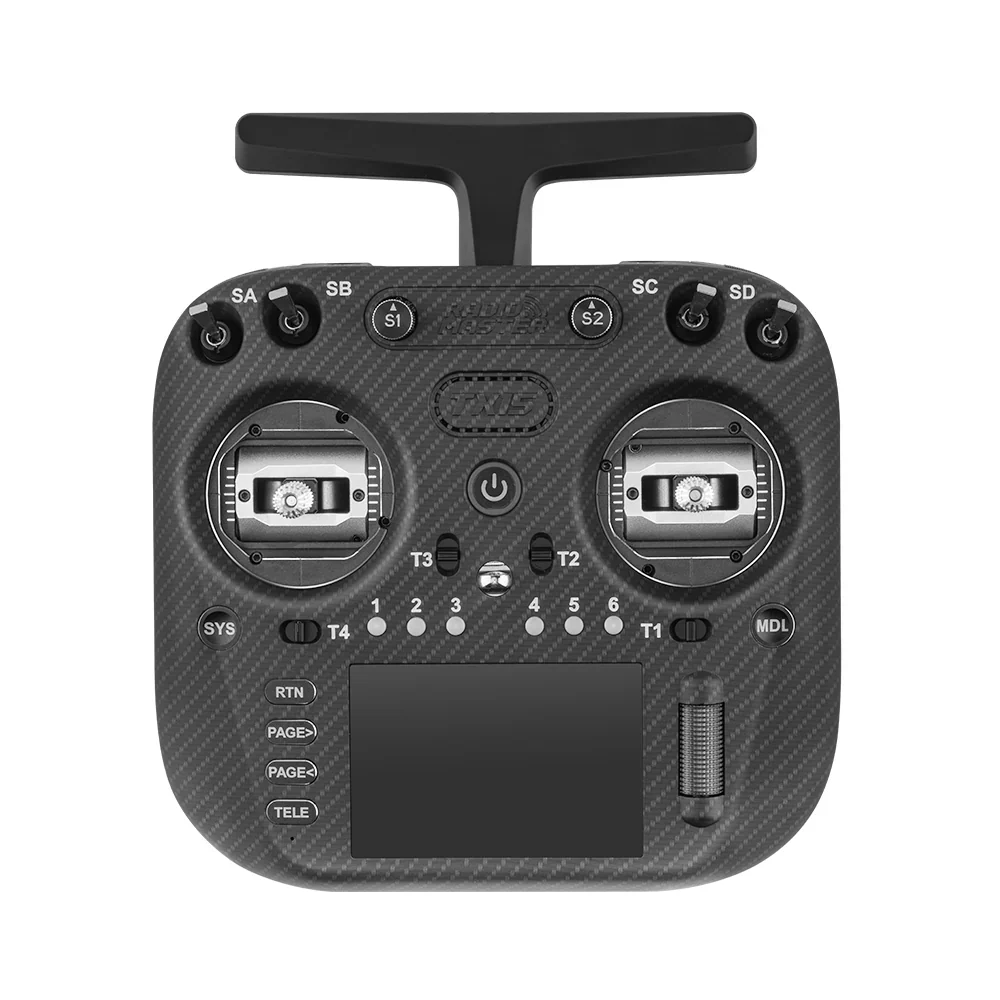[AI34325] TX15 Max ELRS M2 Radio Controller Professional FPV RC Transmitter Long Range, Low Latency Remote For Drones & Aircraft (Black)